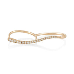 Curve Double Finger Ring