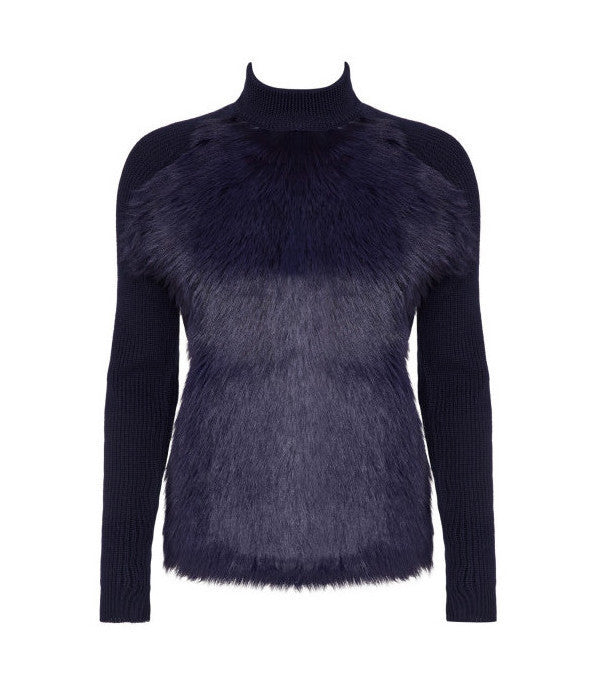 Fur Front Sweater