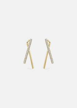 Diamond Thread Earings