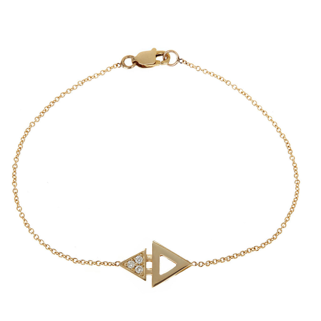 bracelet on a wrist wristband silver 925 summer bracelet triangle nylon  thread - Shop Best Bronze Bracelets - Pinkoi