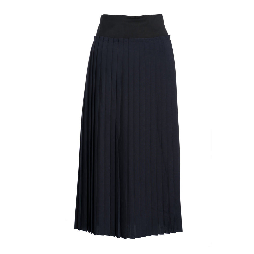 Givenchy navy pleated clearance skirt