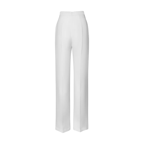 Ivory Classic Trouser by BRANDON MAXWELL