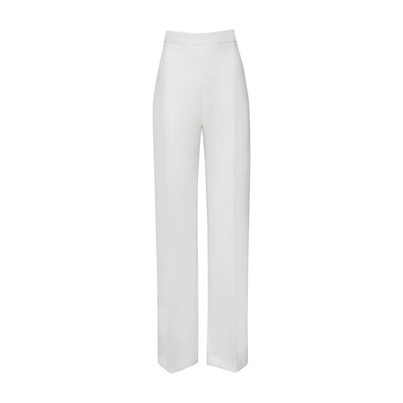 Ivory Classic Trouser by BRANDON MAXWELL